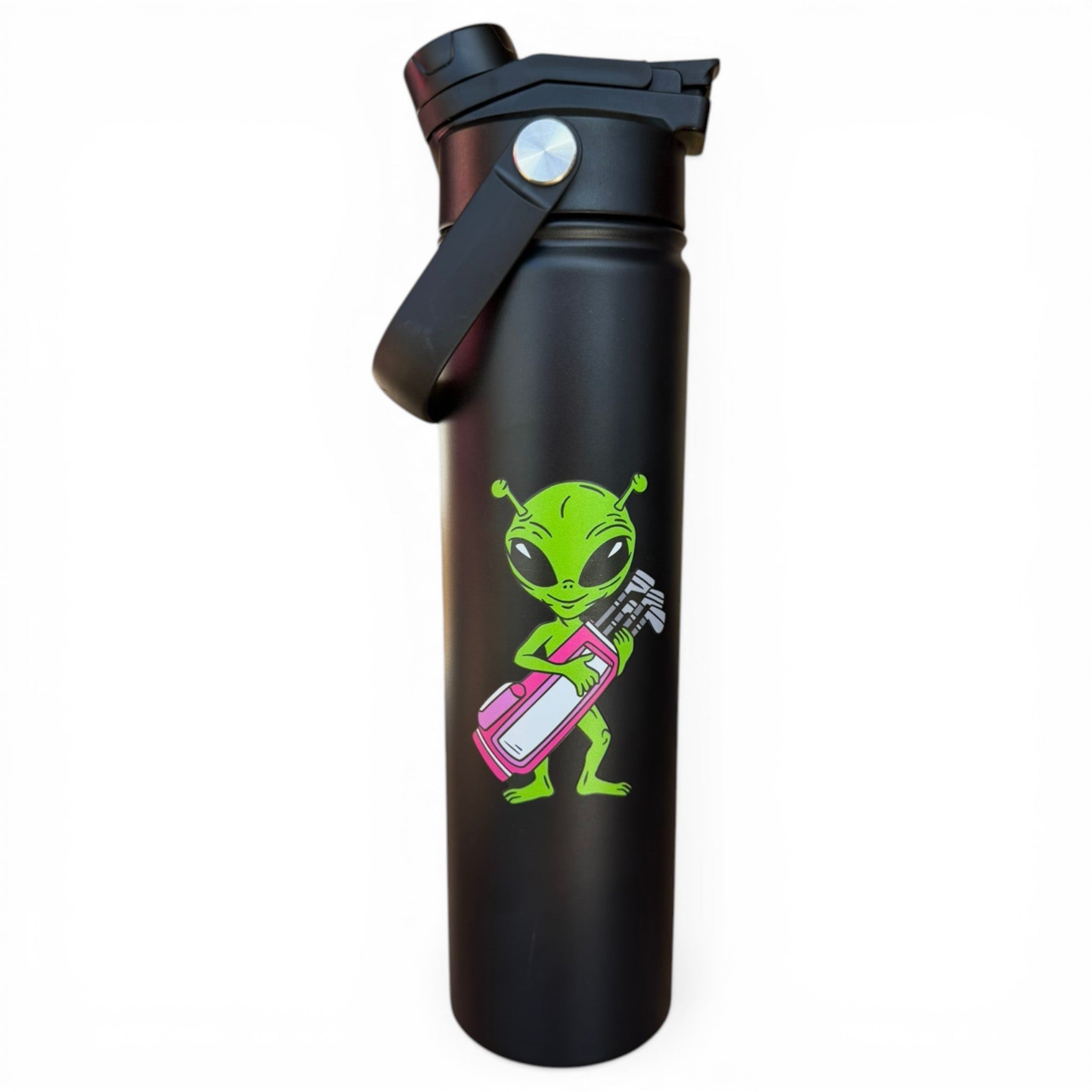 Hydration Bottle – Alien Caddy | 25oz Insulated Stainless Steel | Chug Lid w/ Carry Handle