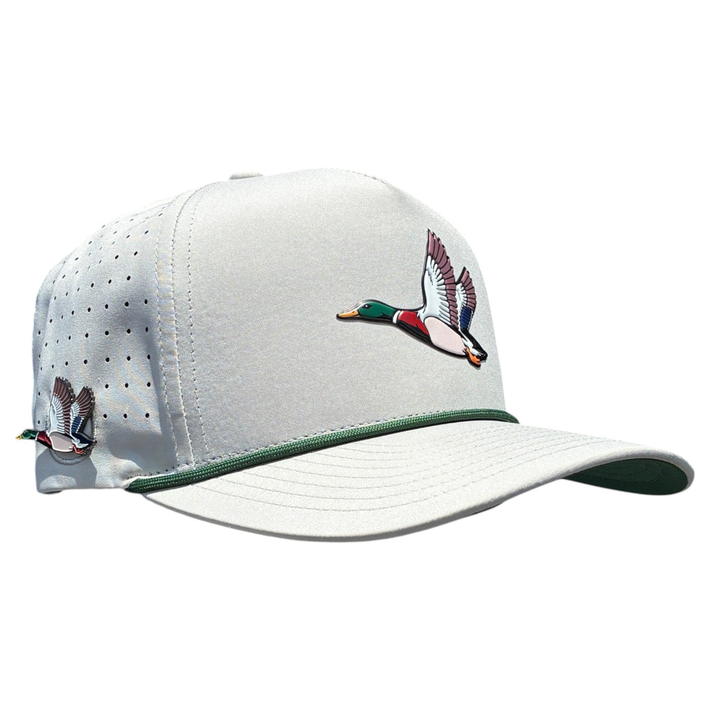 Mallard Golf Hat | Snapback Cap | Built-in Magnetic Ball Marker Holder + Marker Included | Adjustable | Duck