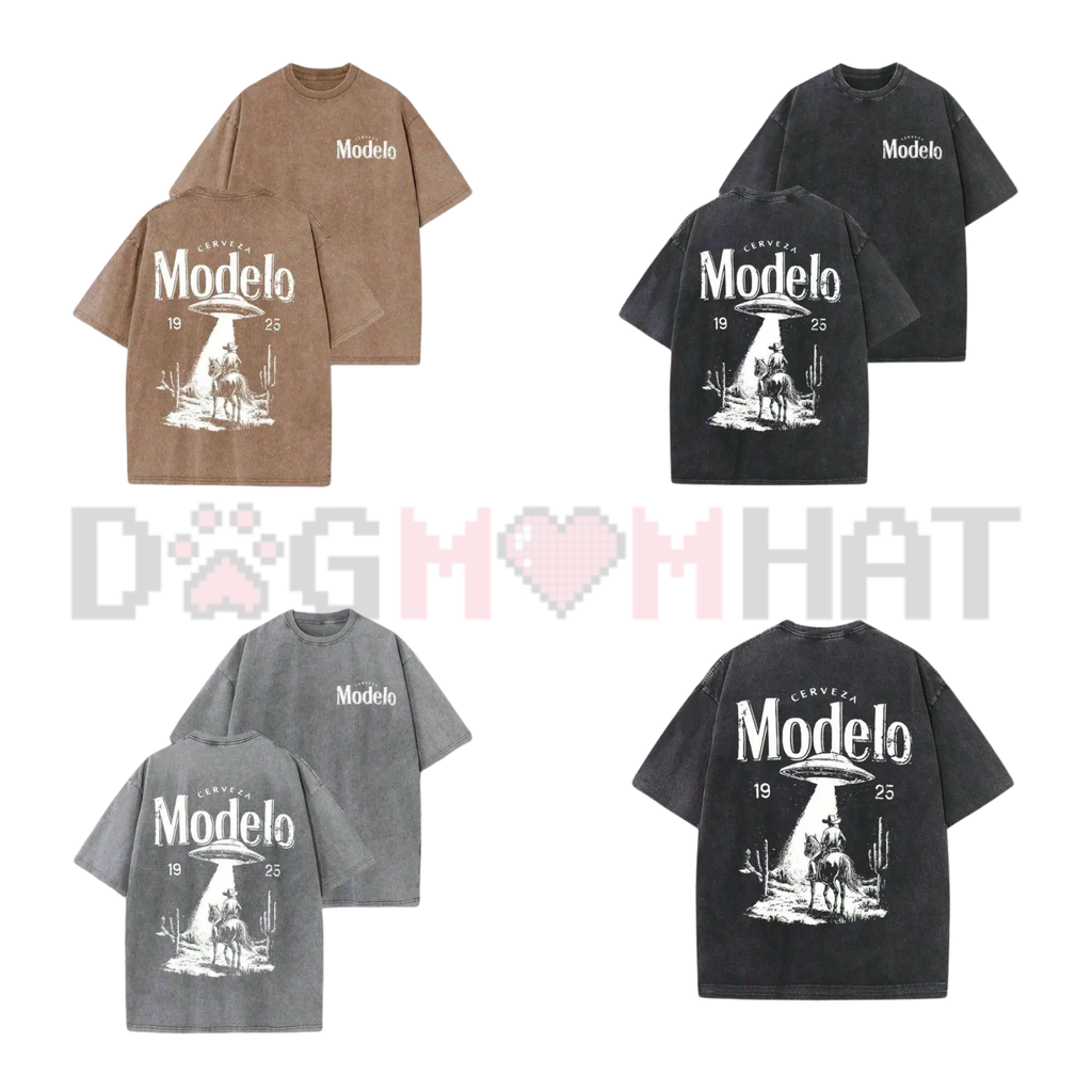 Modelo UFO Cowboy Graphic Tee
