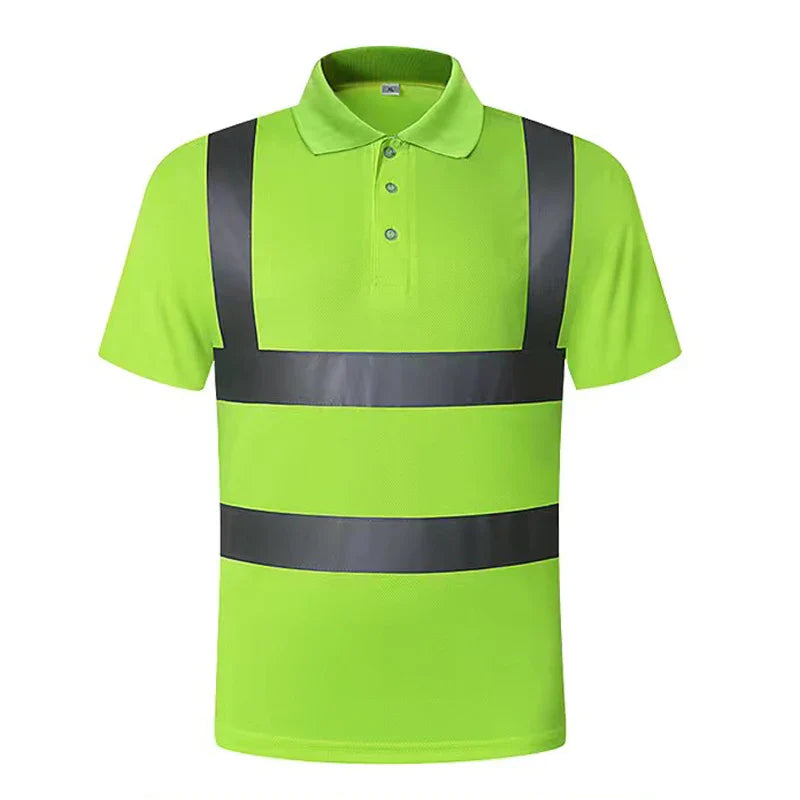 Men's Safety Vest Reflective  Fluorescent Yellow  Workwear