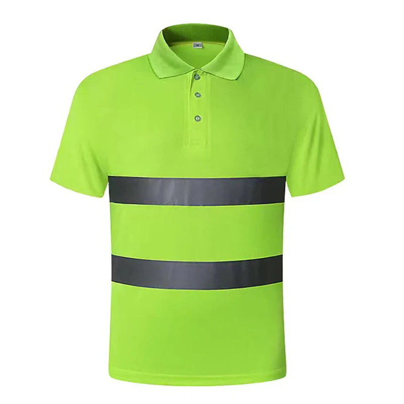 Men's Safety Vest Reflective  Fluorescent Yellow  Workwear