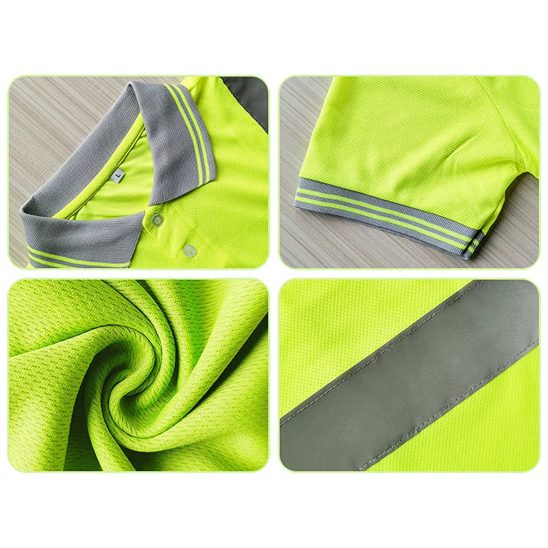 Men's Safety Vest Reflective  Fluorescent Yellow  Workwear