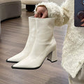 Designer Ankle Boots  Plush Lining  High Heel