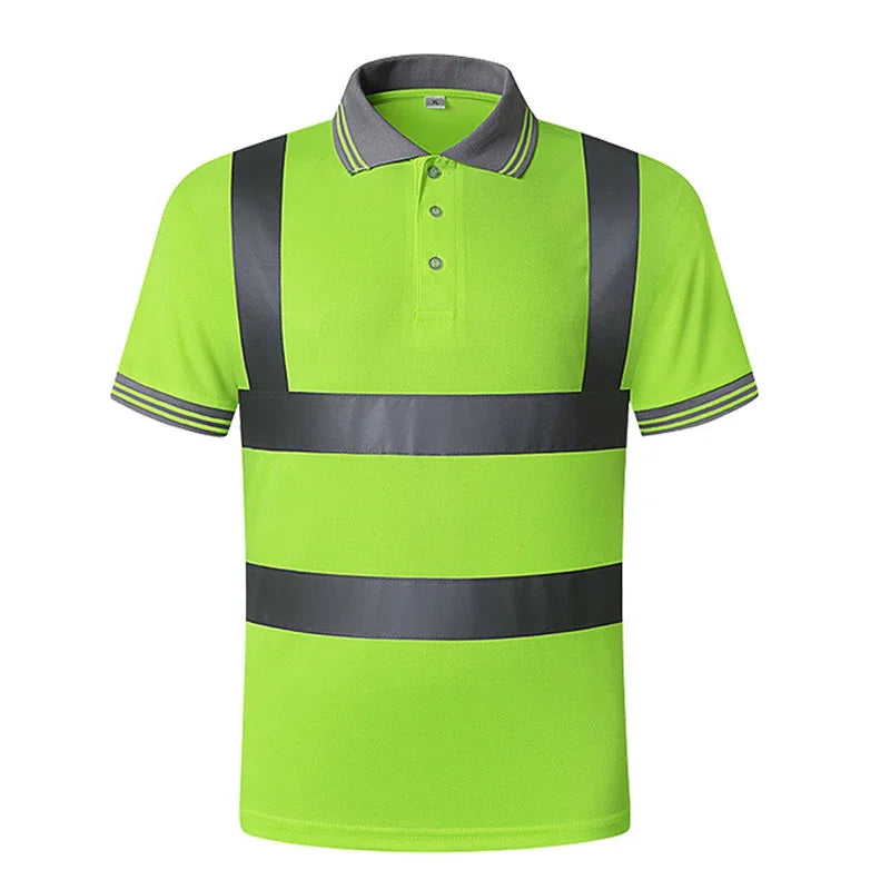 Men's Safety Vest Reflective  Fluorescent Yellow  Workwear