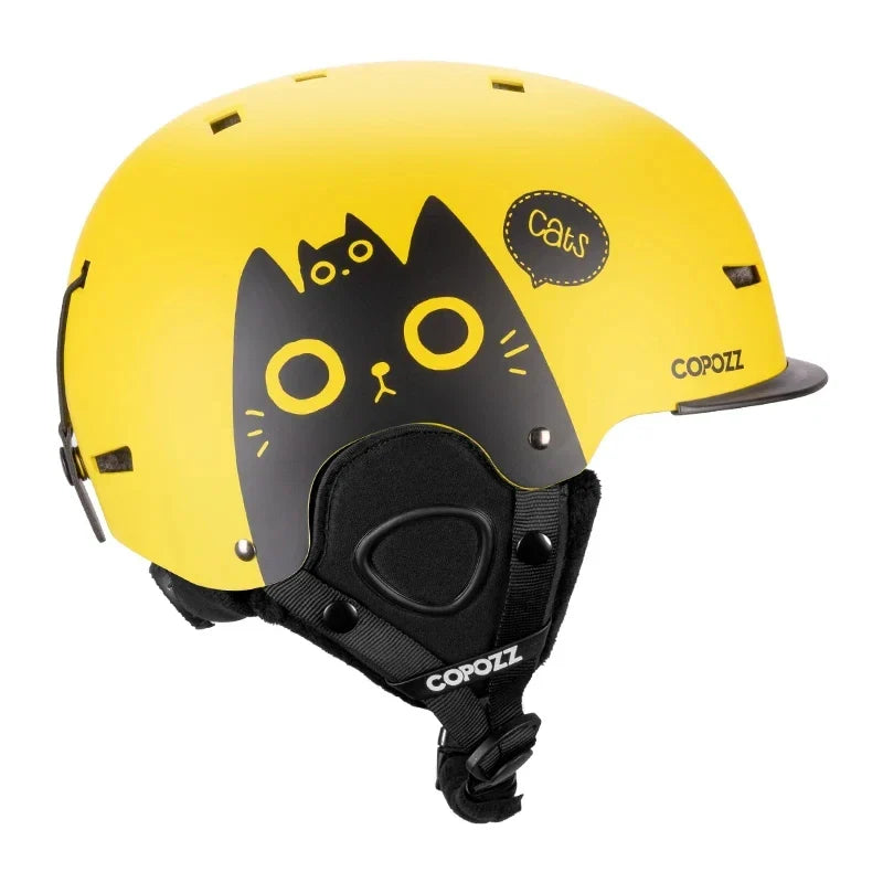 Protect Your Little Ones Cartoon Kids Ski Helmet