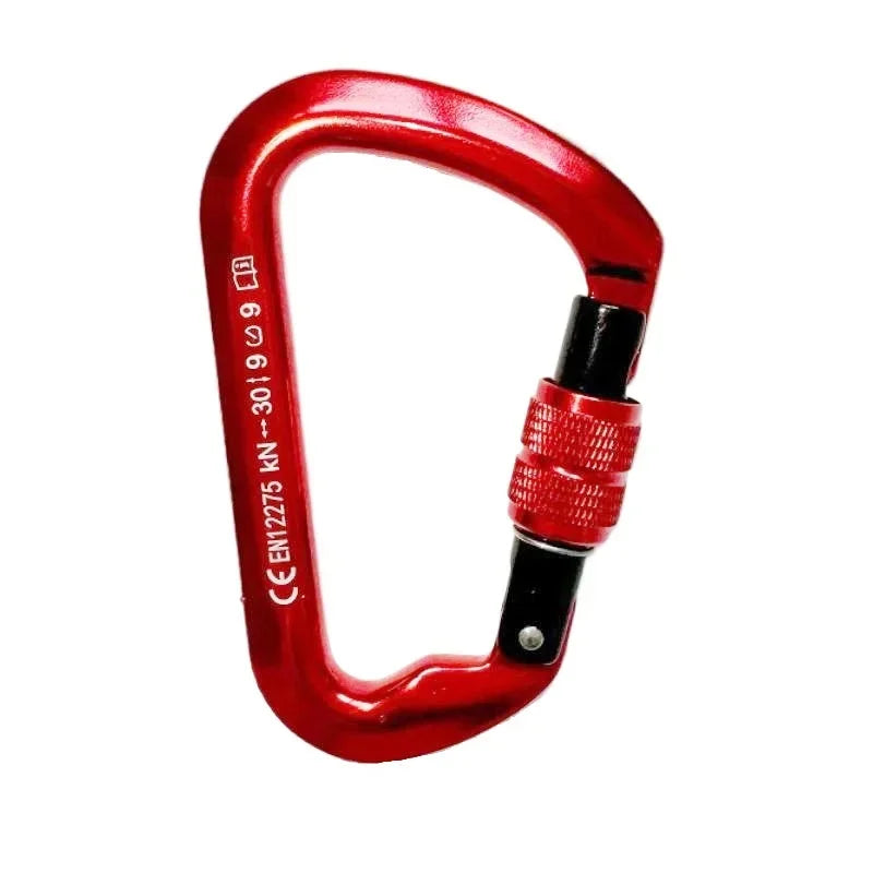 30kN High-Strength Aluminum Carabiner for Rock Climbing