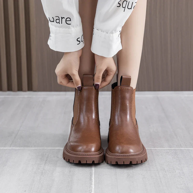 Crafted for Comfort: Genuine Leather Chelsea Boots