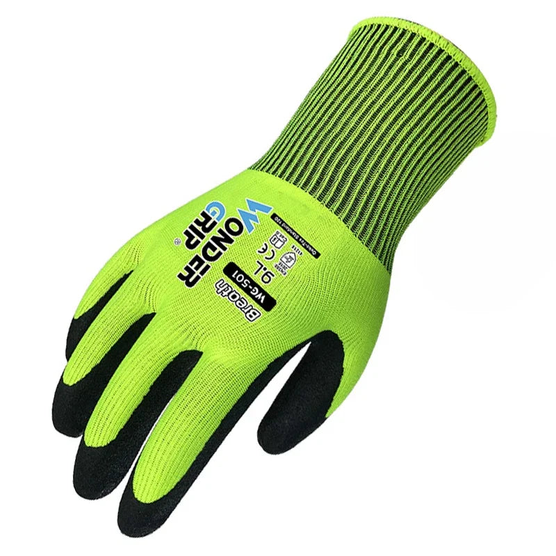 Grip and Go  Fluorescent Green Garden Gloves
