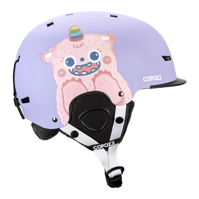 Protect Your Little Ones Cartoon Kids Ski Helmet