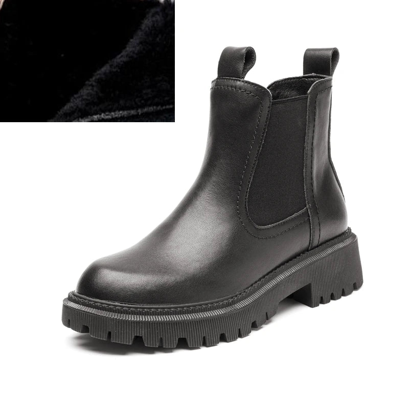 Crafted for Comfort: Genuine Leather Chelsea Boots
