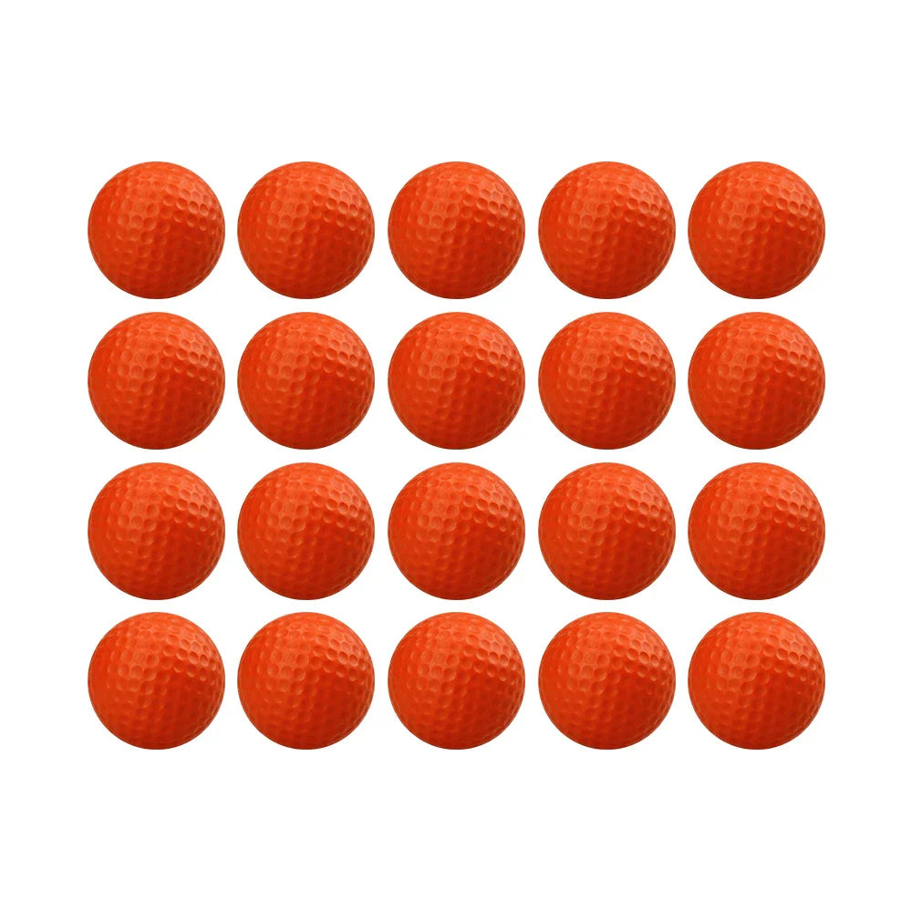 20 Pcs Color Sponge Indoor Practice PU Foam Golf Balls
