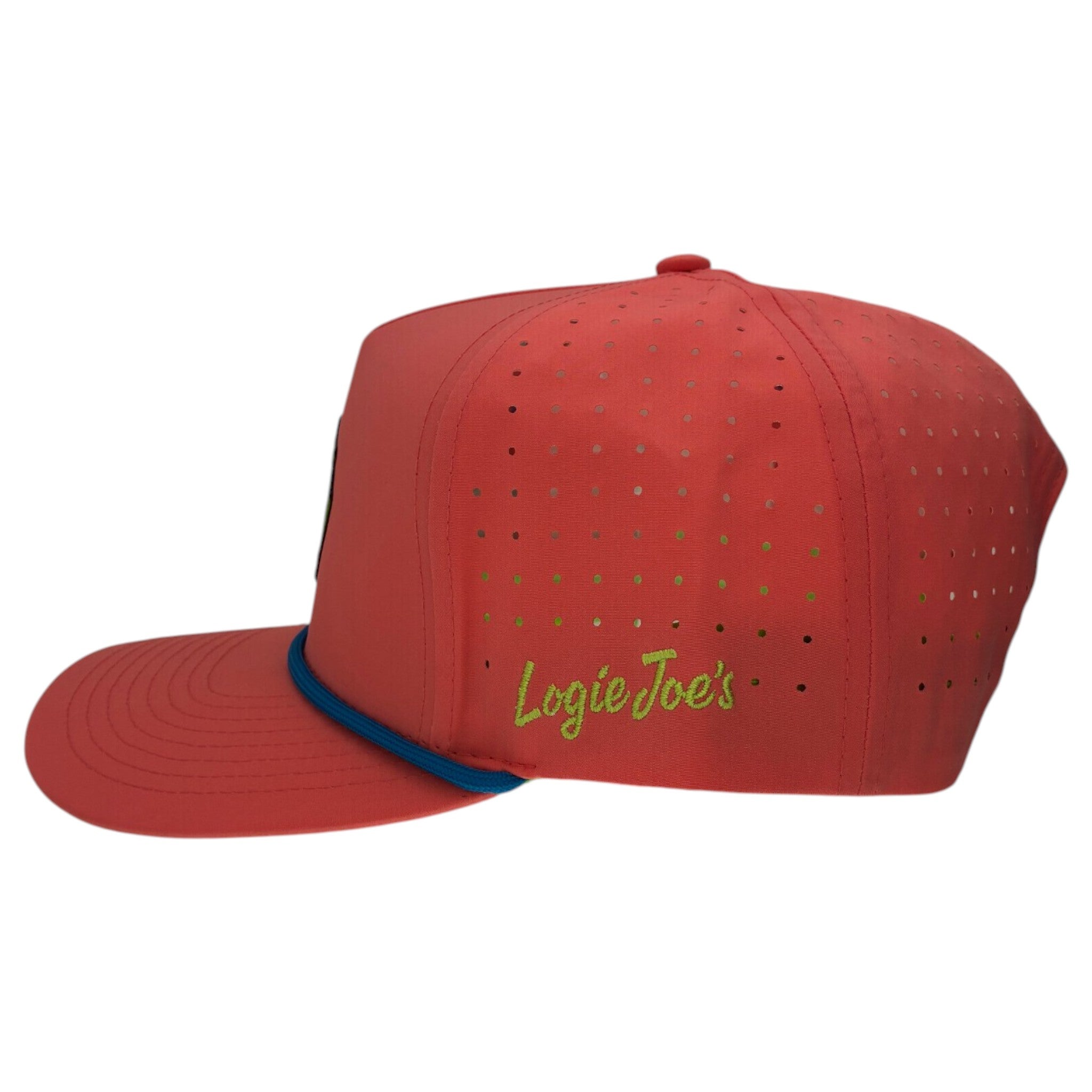 Tree Frog Golf Hat | Snapback Cap | Built-in Magnetic Ball Marker Holder + Marker Included | Adjustable | Red Eyed