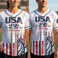 USA 250th Anniversary Baseball Jersey – Semiquincentennial Celebration Top