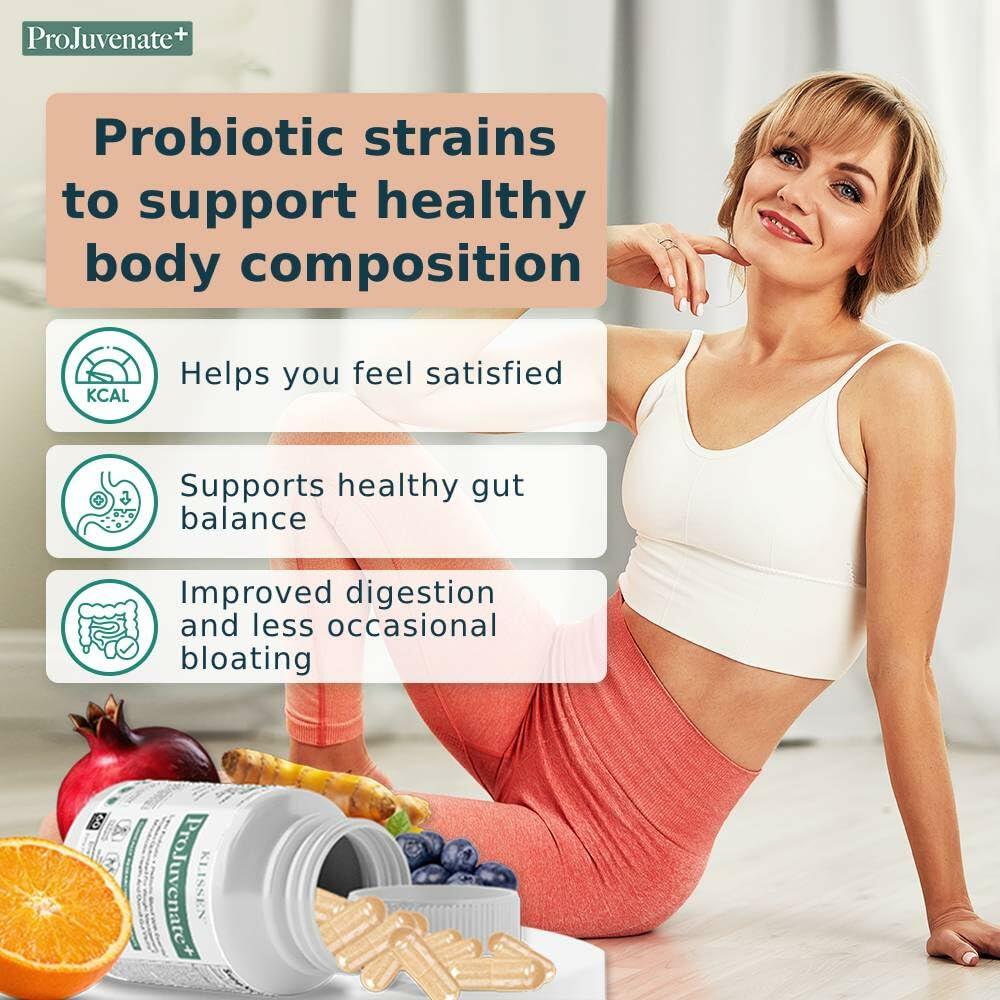 KLISSEN ProJuvenate+ Probiotic Weight Management Women 70B CFU 60 Ct