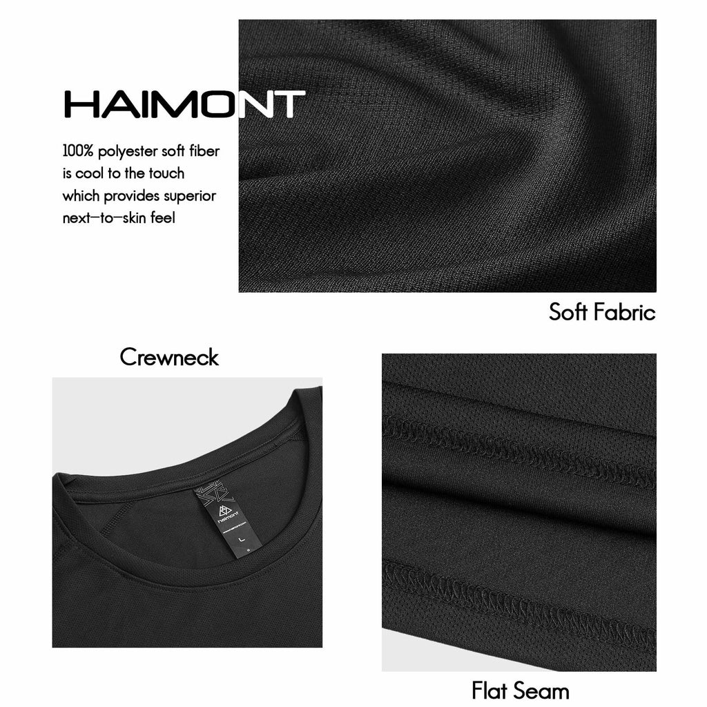 Haimont Men's Quick Dry Active Gym T-Shirt Army Green Size M