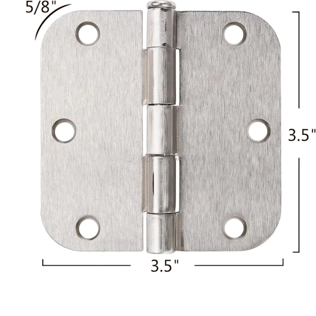 Imperial Hardware 3.5 in. X 3.5 in. Plain Bearing Steel Radius Hinge (2 Sets)